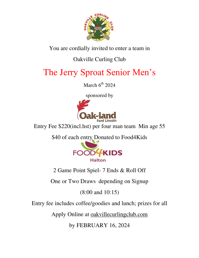 Jerry Sproat Senior Mens Flyer 2024