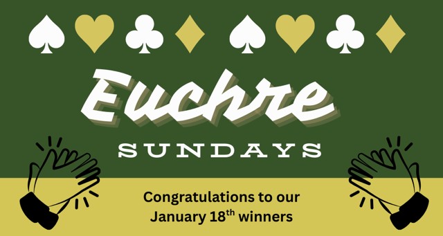 January 18th Euchre Winners